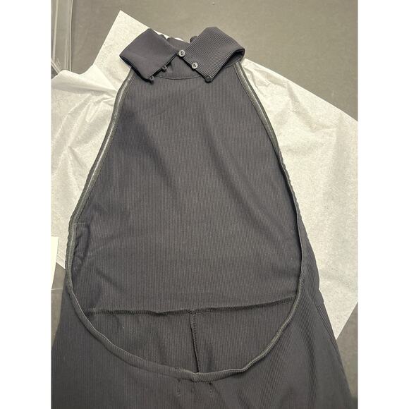 NWT Edikted Women's Black Aero Open Back Halter Sleeveless Jumpsuit Size Medium - Picture 7 of 8